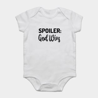 Spoiler god wins Baby Bodysuit